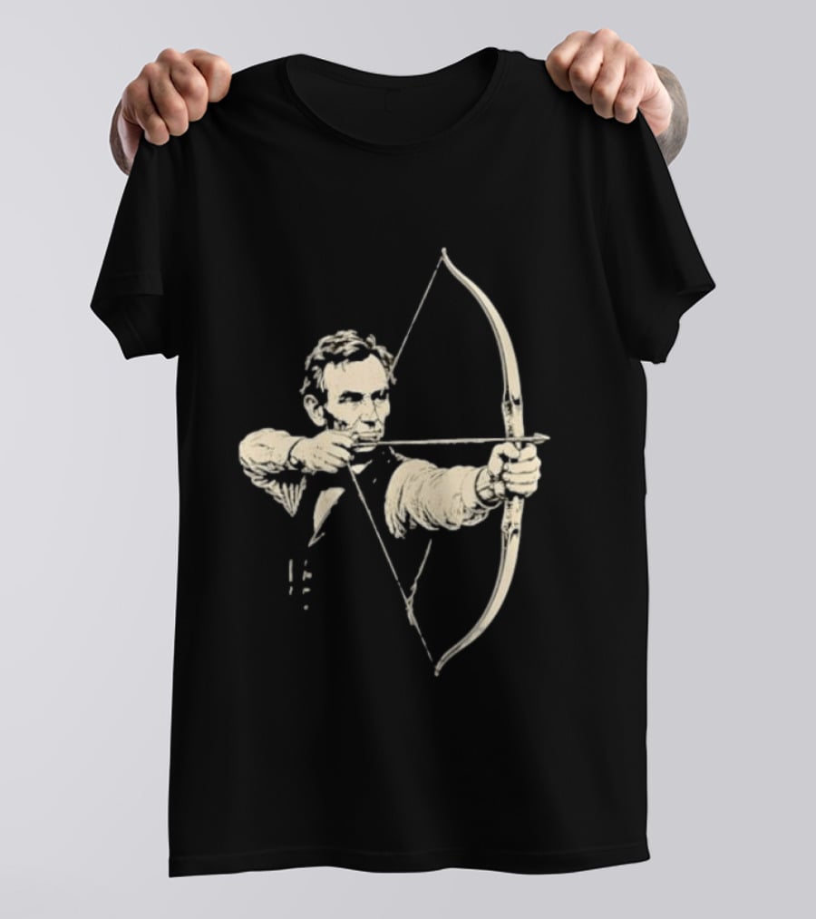 Abraham Lincoln Archery Archer United States 16th President POTUS American T-Shirt