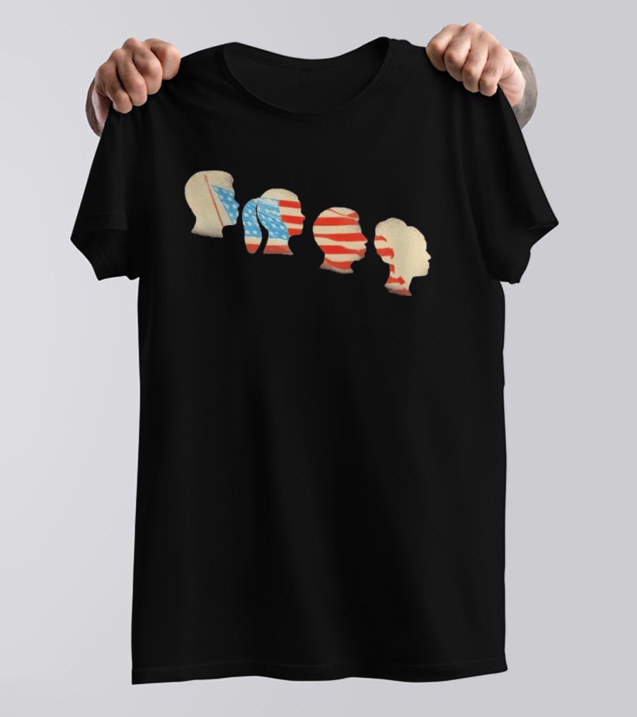 American Flag New York Public Library Joan Wong Marshall Project T-Shirt