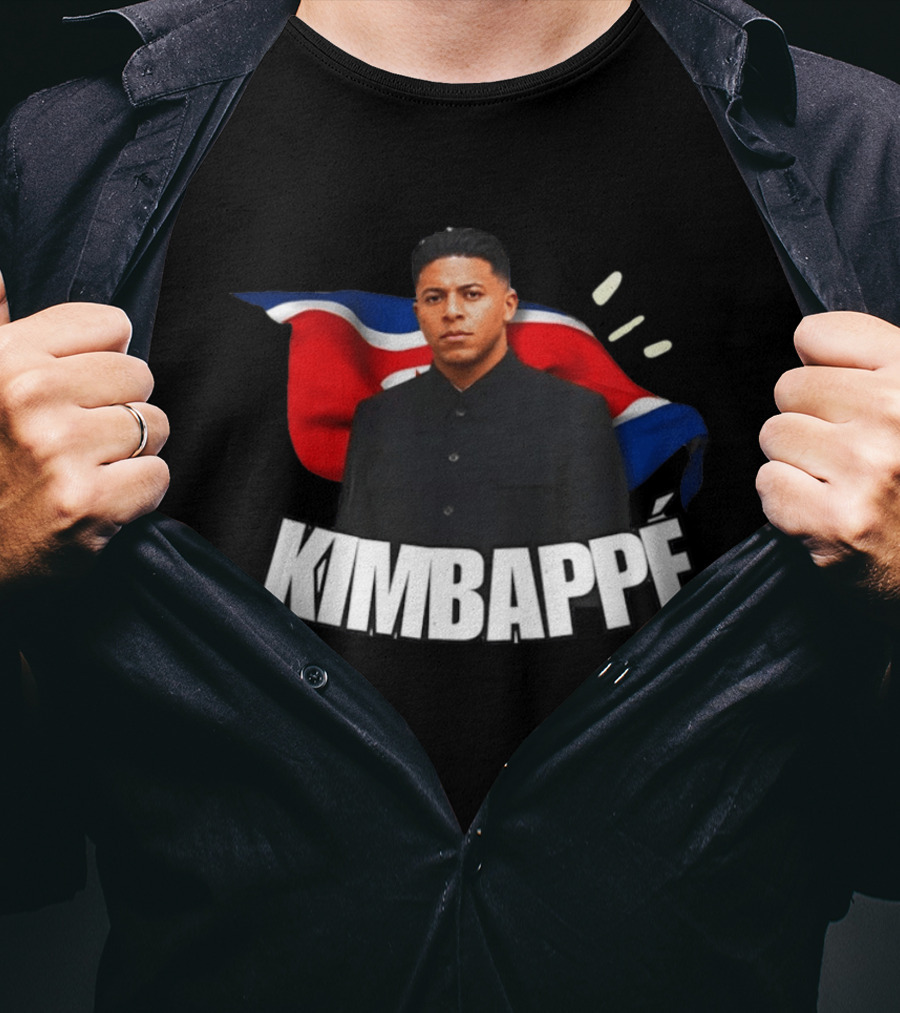 Kimbappe North Korea Mashup Flag T-Shirt
