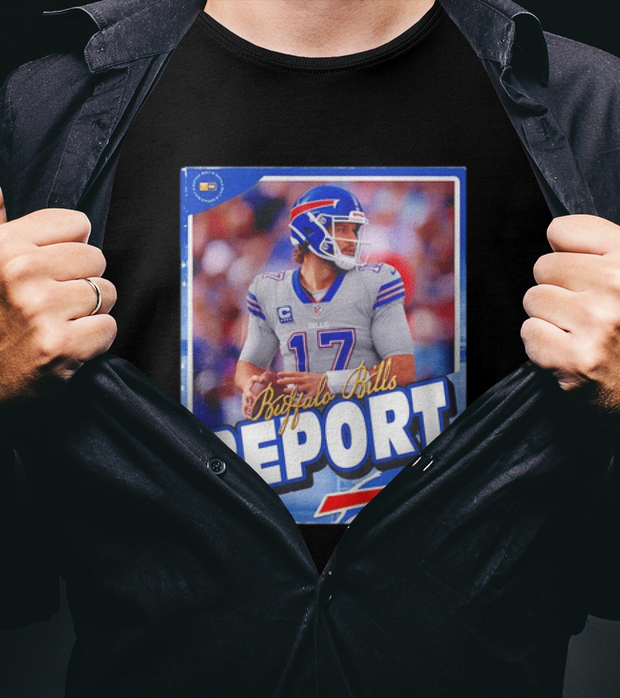 Buffalo Bills Report Josh Allen Number 17 T-Shirt