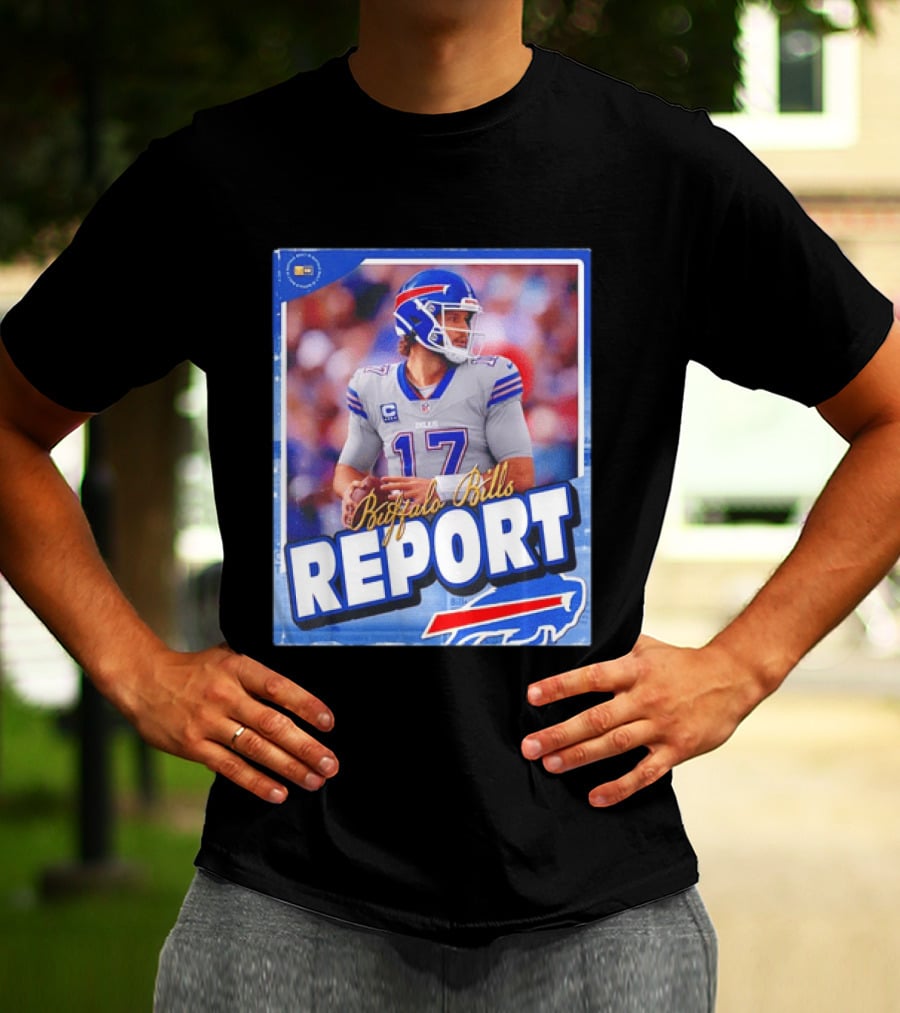Buffalo Bills Report Josh Allen Number 17 T-Shirt