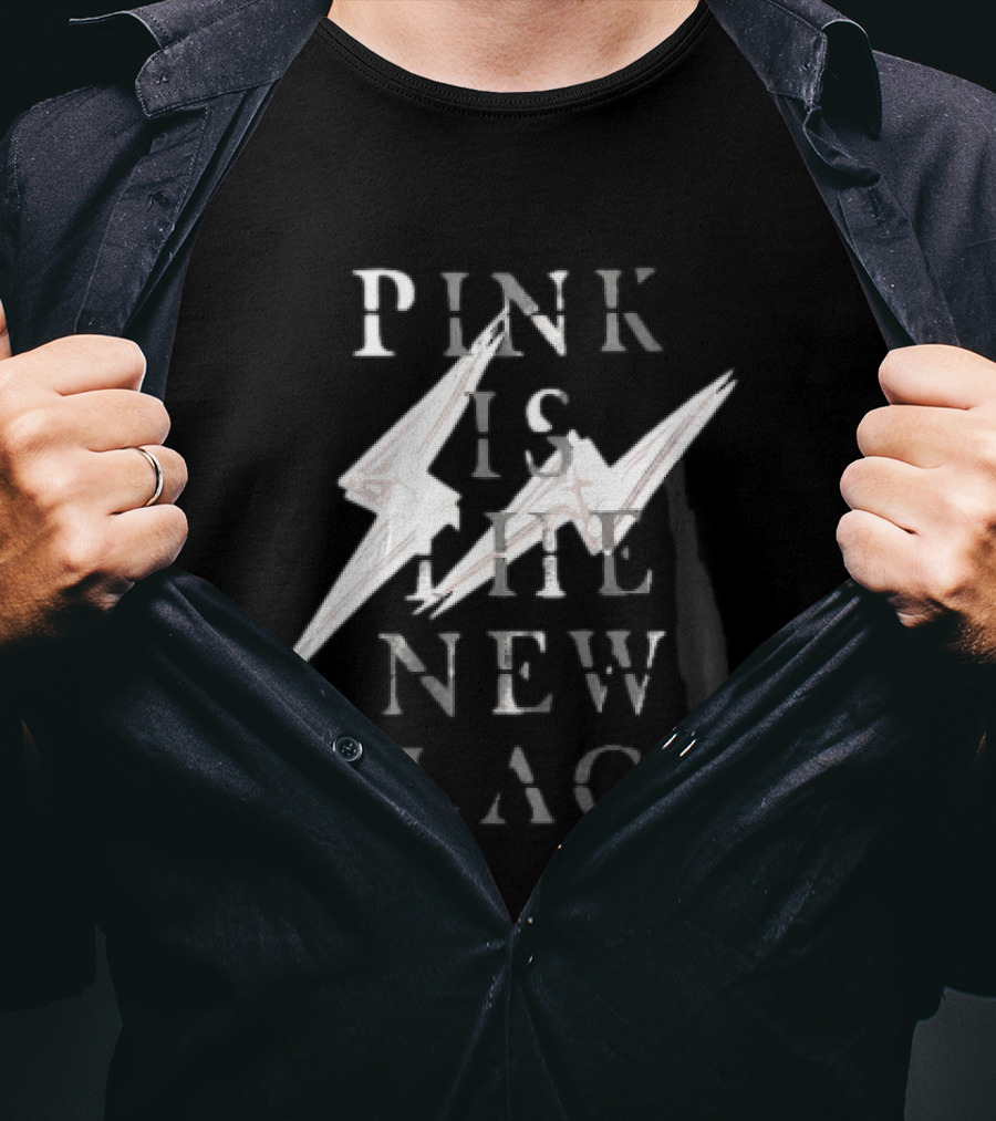 Blackpink Pink Is The New Black Lightning Bolt T-Shirt