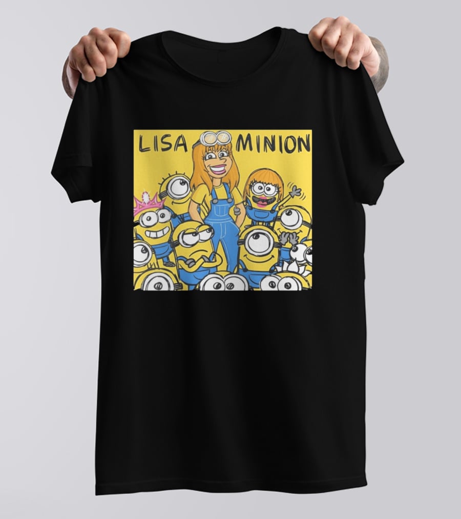 Lisa Minion Characters Cartoon Group Fun Playful Adventure T-Shirt