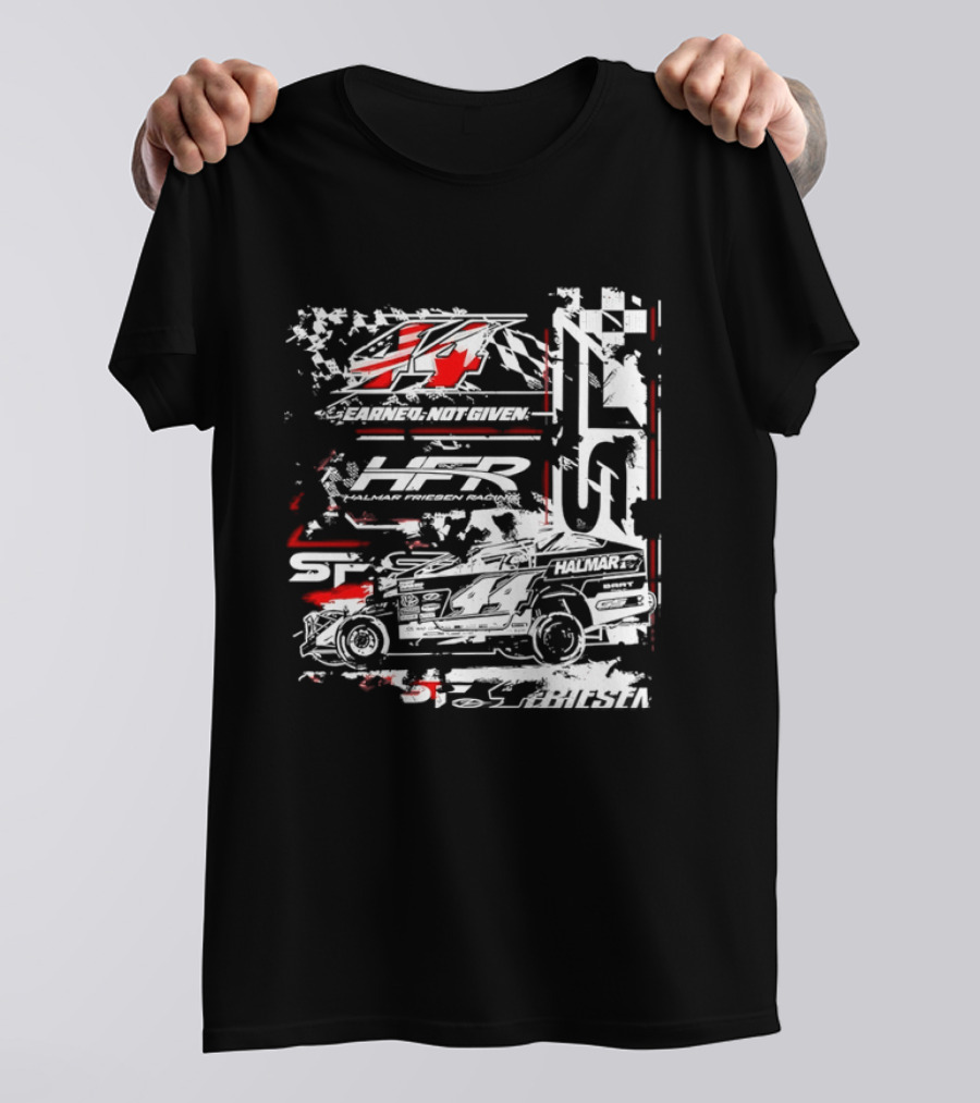 Earned Not Given 44 Halmar Racing American Flag 2026 T-Shirt
