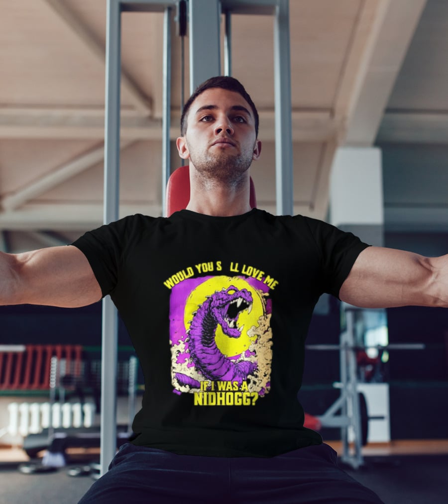Would You Still Love Me If I Was A Nidhogg Purple Monster Retro Aesthetic T-Shirt