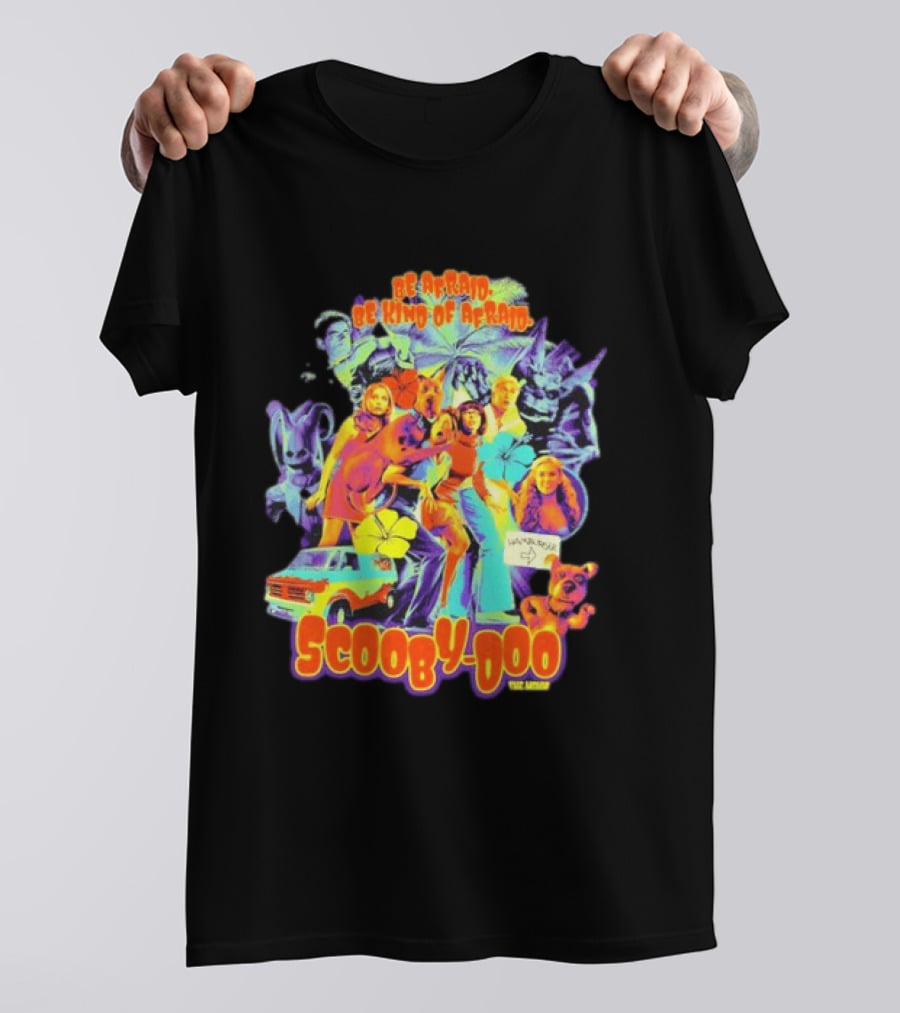 Scooby Doo Mystery Inc Be Afraid Be Kind Of Afraid Hamburger Van T-Shirt