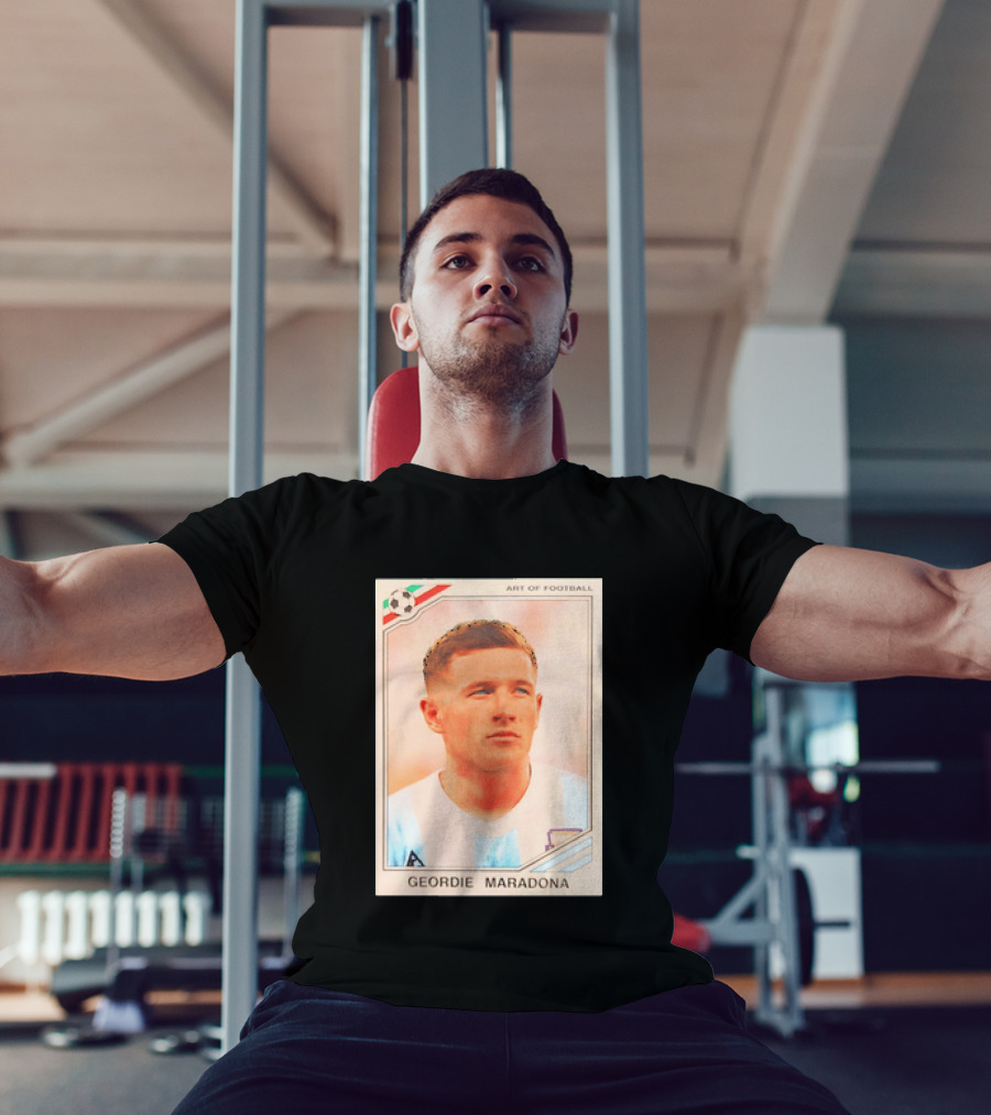 Geordie Maradona Art Of Football Argentina National Team T-Shirt
