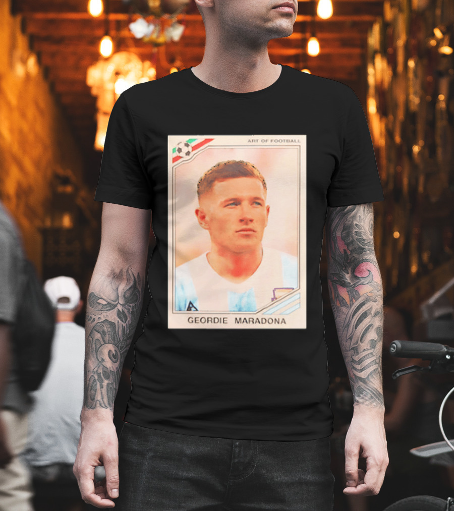 Geordie Maradona Art Of Football Argentina National Team T-Shirt