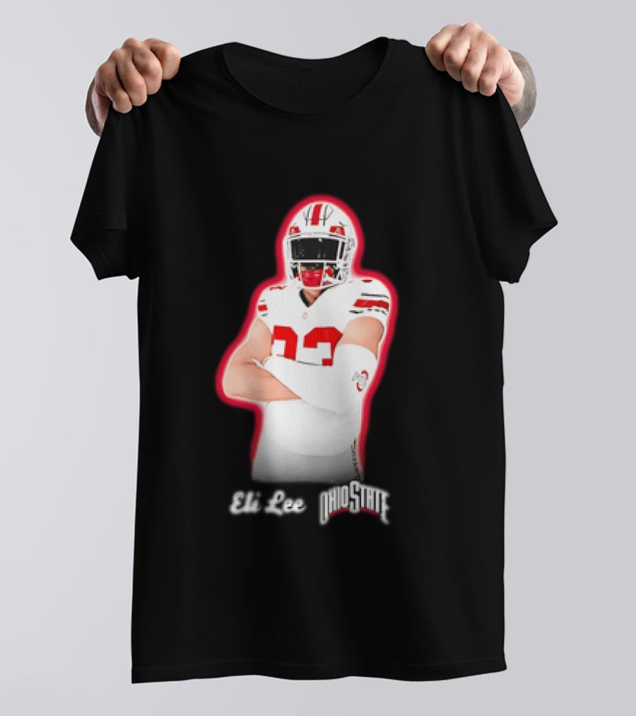 Ohio State Buckeyes Eli Lee 33 Football Player T-Shirt