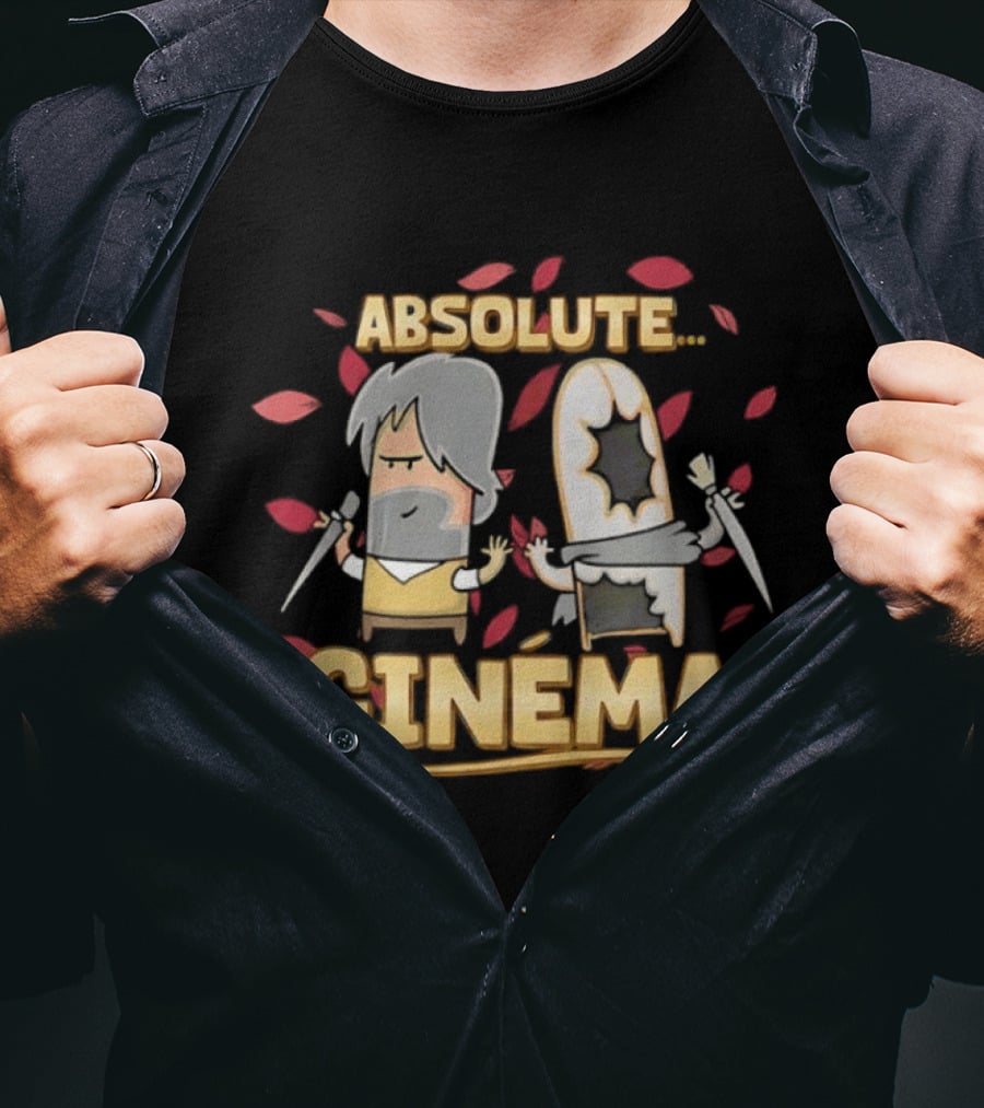 Guillaume Broche Carbot Animation Absolute Cinema Leaves And Characters T-Shirt