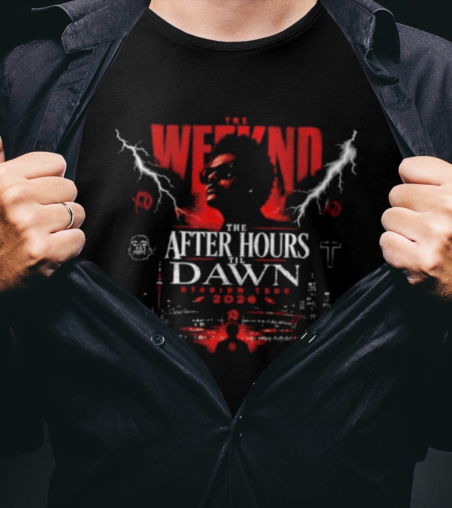 The Weeknd After Hours Til Dawn 2026 Stadium Tour XO Concert Music Band T-Shirt