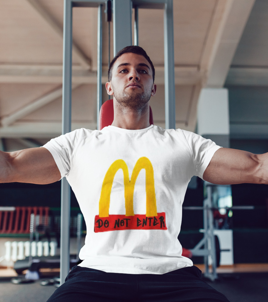 McDonald's Do Not Enter 2026 Yellow Arches Red T-Shirt