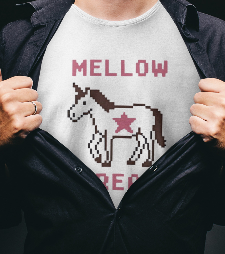 Mellow Dream Pixel Unicorn Star T-Shirt
