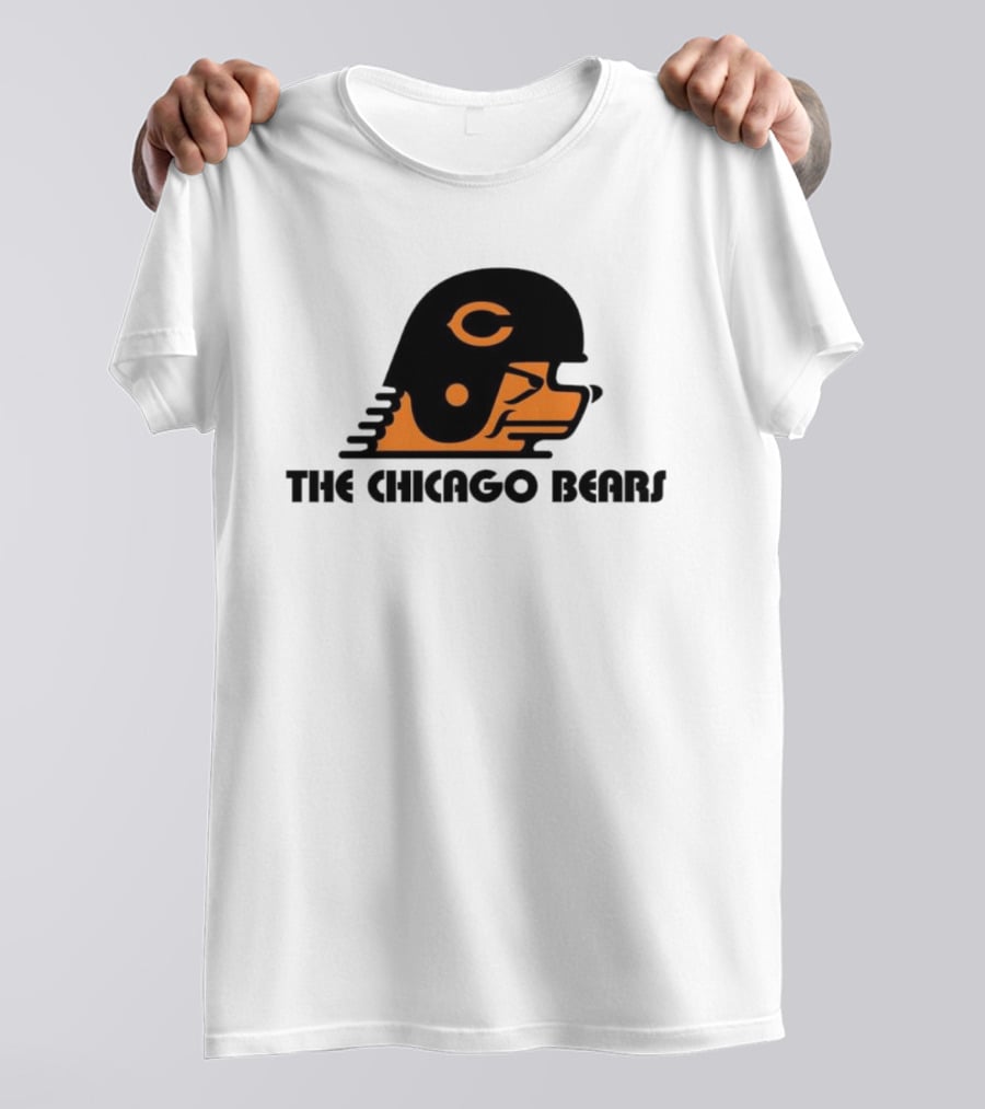 The Chicago Bears Helmet Logo And Balaclava T-Shirt