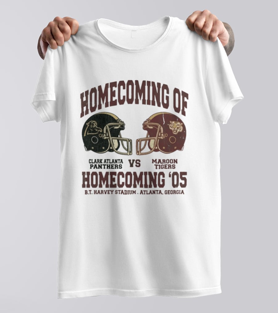 Clark Atlanta Panthers Vs Maroon Tigers Homecoming 2005 B.T. Harvey Stadium Atlanta Georgia T-Shirt