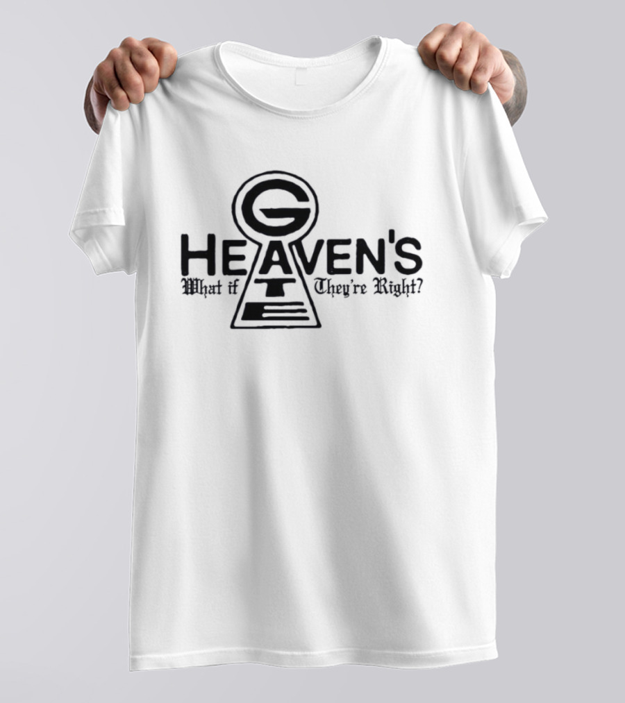 Heaven's Gate Keyhole G Symbol What If They're Right T-Shirt