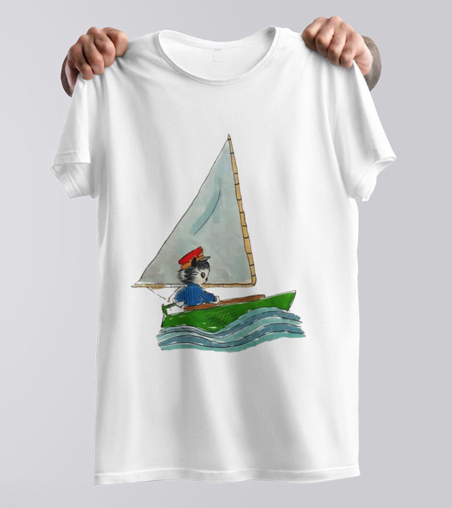Sailing Kitty With Red Hat I Need To Return From Whence I Came Bestie T-Shirt