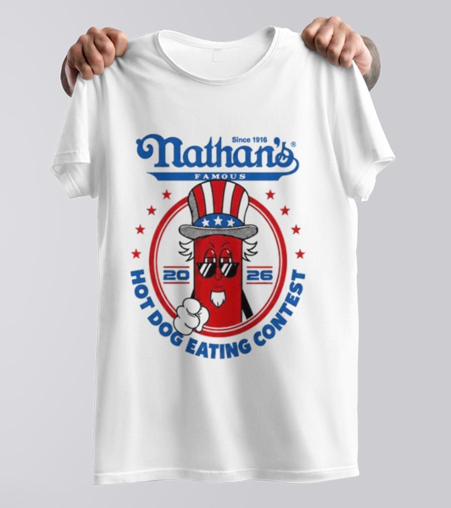 Nathan's Famous 2026 Hot Dog Eating Contest T-Shirt
