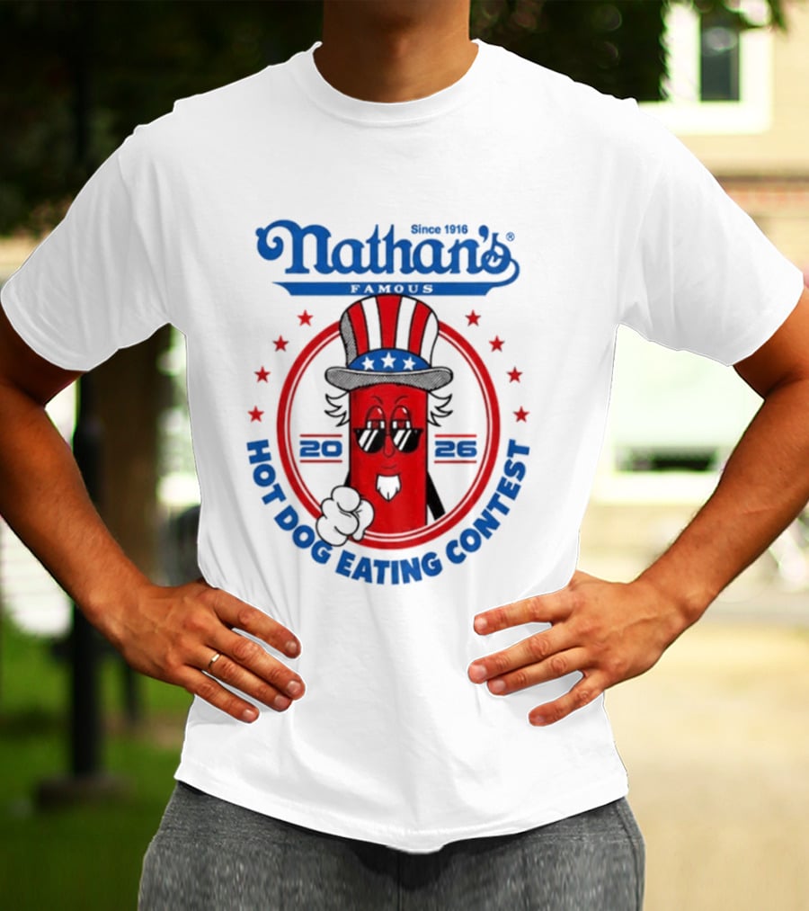 Nathan's Famous 2026 Hot Dog Eating Contest T-Shirt