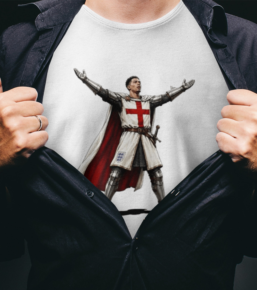 Jude Bellingham England National Football Knight Crusade Iconic Symbolism T-Shirt