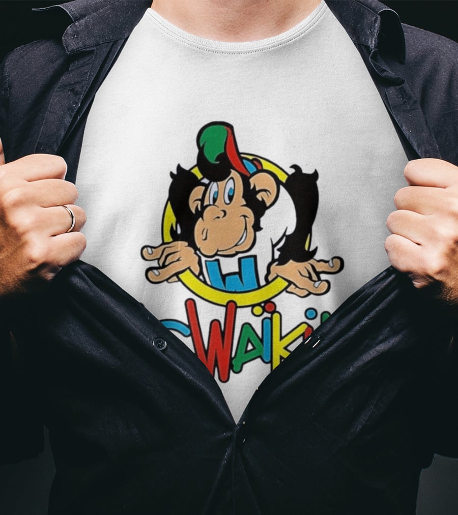 LC Waikiki Colorful Cartoon Monkey T-Shirt