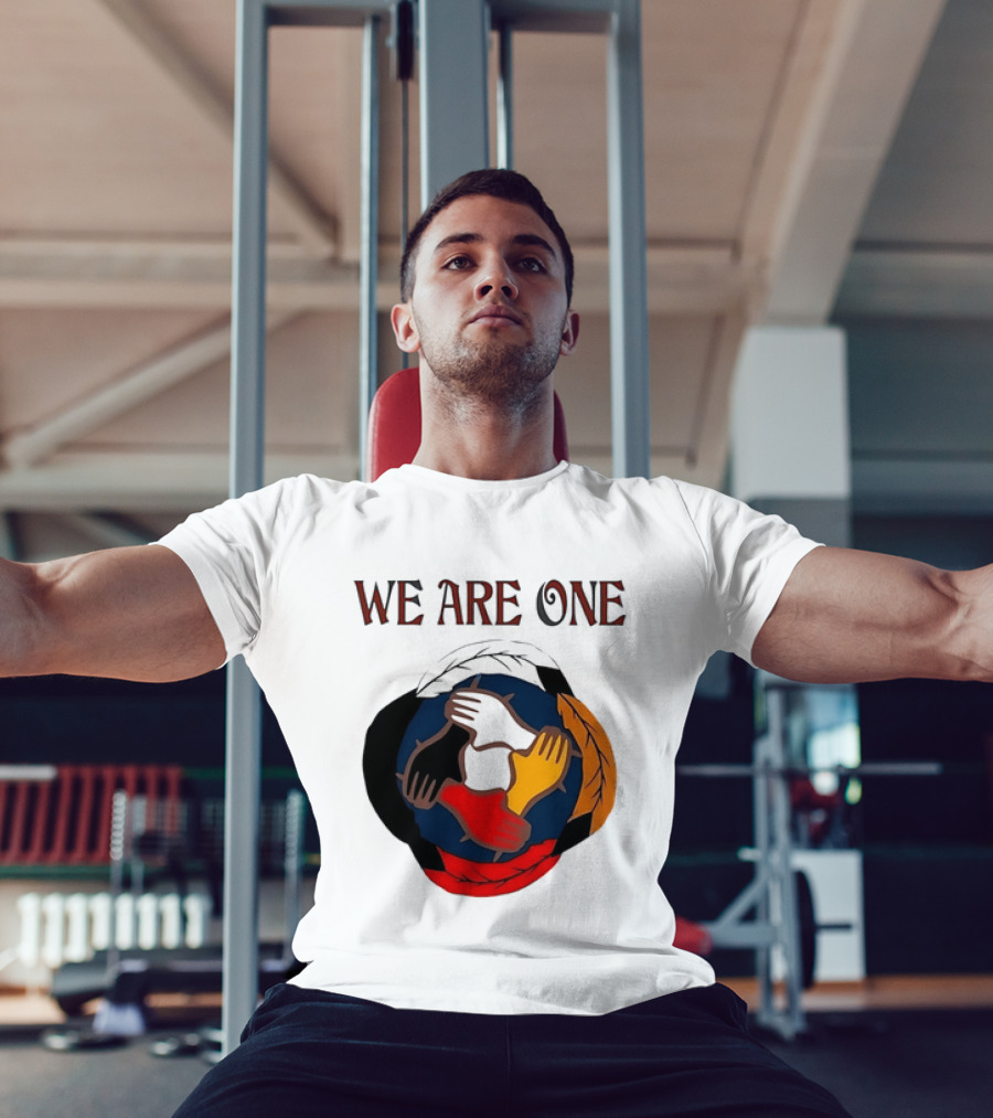 We Are One Multicolored Unity Hands T-Shirt