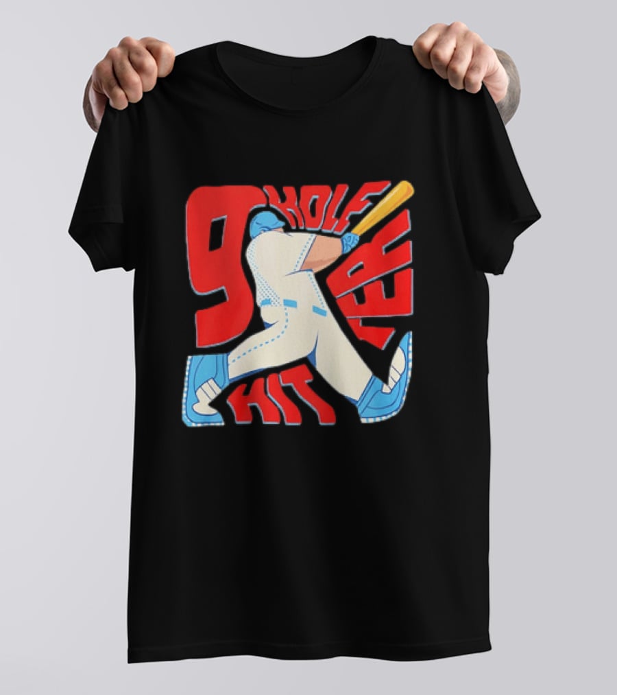 9 Hole Hitter Baseball Second Leadoff T-Shirt