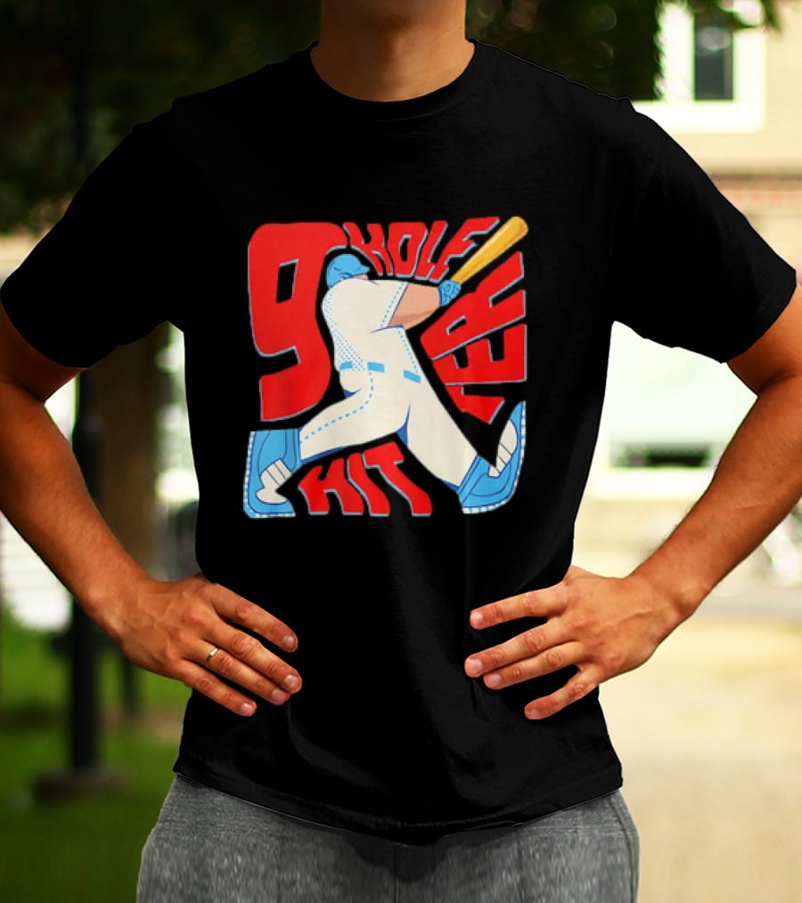 9 Hole Hitter Baseball Second Leadoff T-Shirt