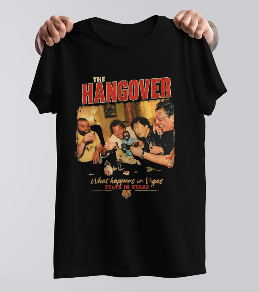 The Hangover Alan Phil Stu Mr Chow What Happens In Vegas Stays In Vegas T-Shirt