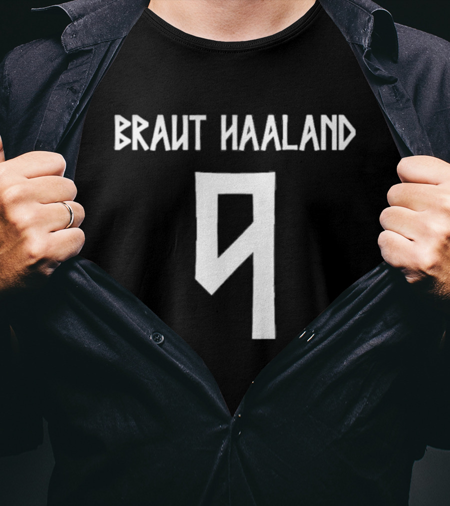 Braut Haaland 9 Erling Haaland Norway T-Shirt