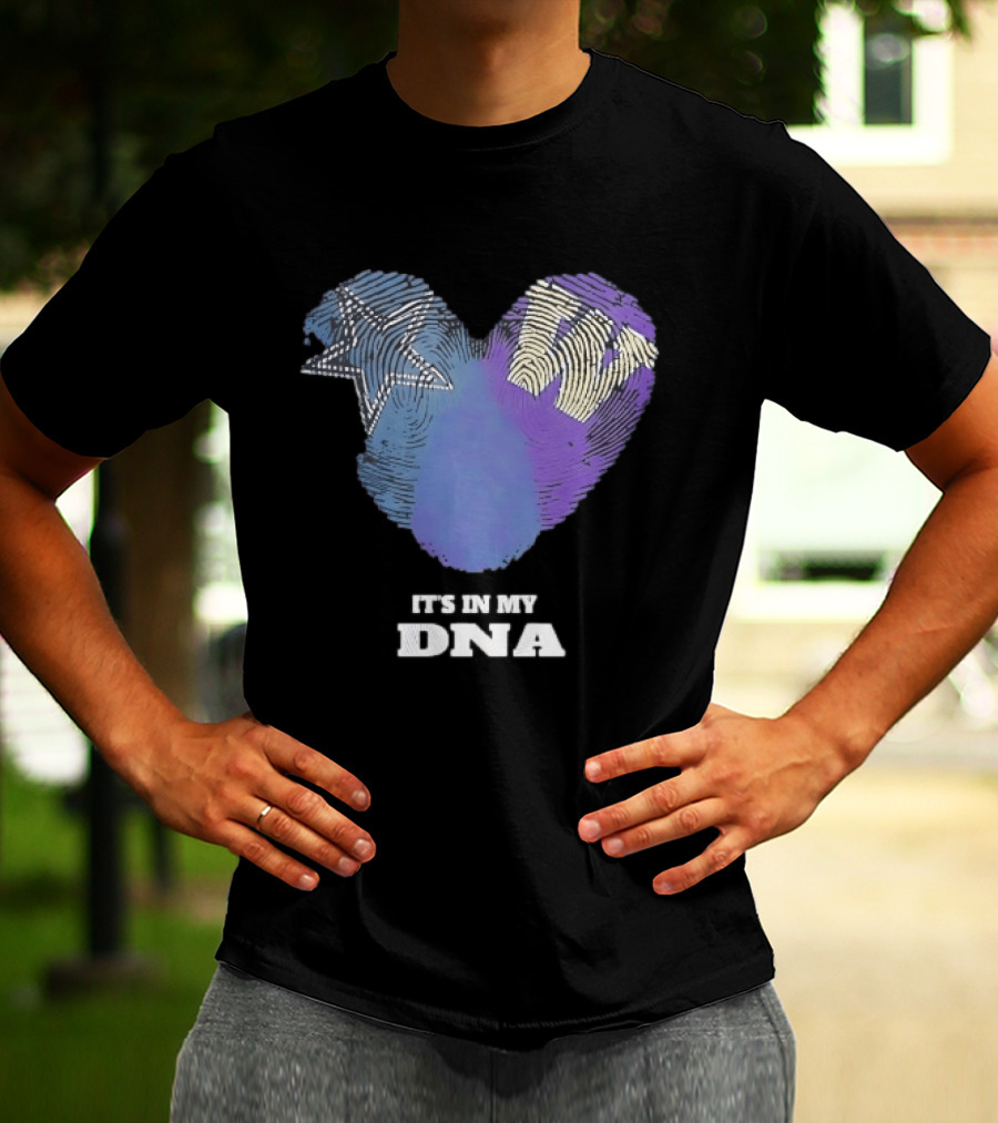 It's In My DNA Dallas Cowboys Star Symbol Fan Pride T-Shirt