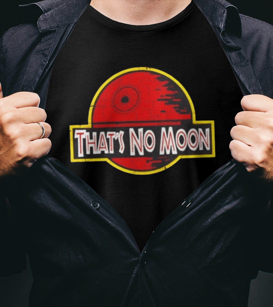 Death Star Jurassic Park That's No Moon Crossover Fan Merch T-Shirt