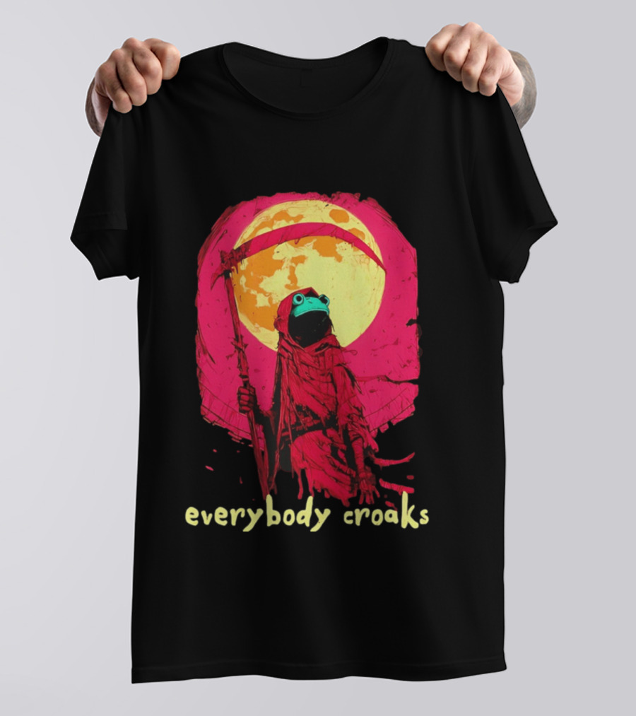 Everybody Croaks Frog Reaper Moon Scene T-Shirt