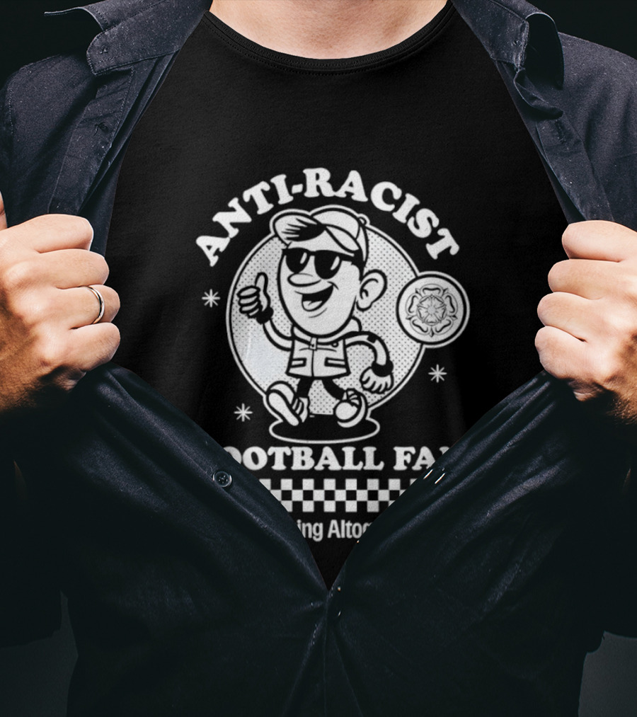 Anti Racist Football Fan Marching Altogether T-Shirt