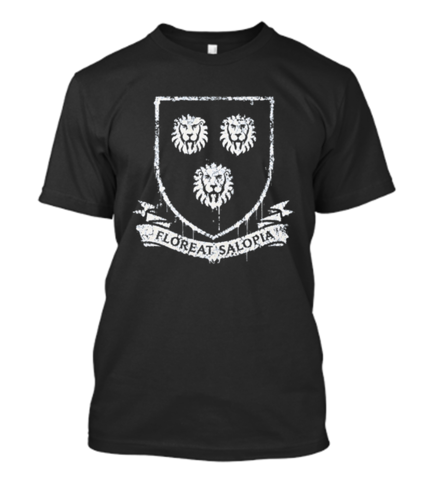 Shrewsbury 1907 Floreat Salopia Crest Lions Salop T-Shirt