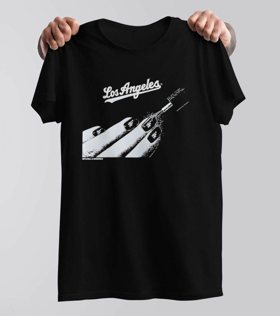 Mitchell & Ness Los Angeles Dodgers Nail Polish MLB T-Shirt