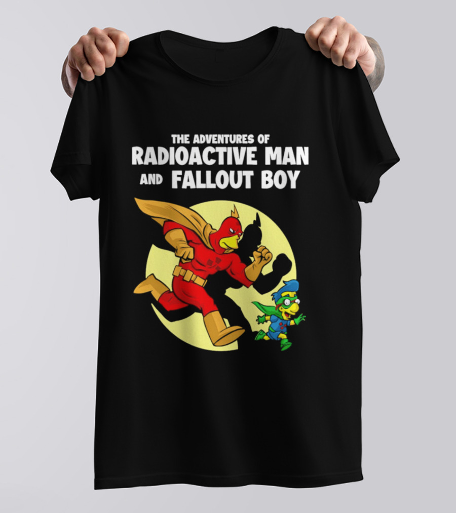 The Adventures Of Radioactive Man And Fallout Boy Comic Hero Duo T-Shirt