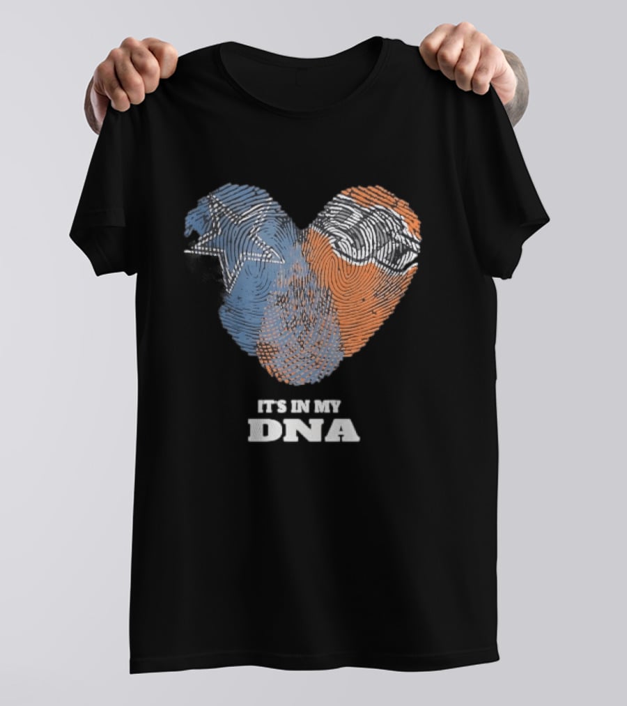 Texas Longhorns It's In My DNA Fingerprint Heart T-Shirt