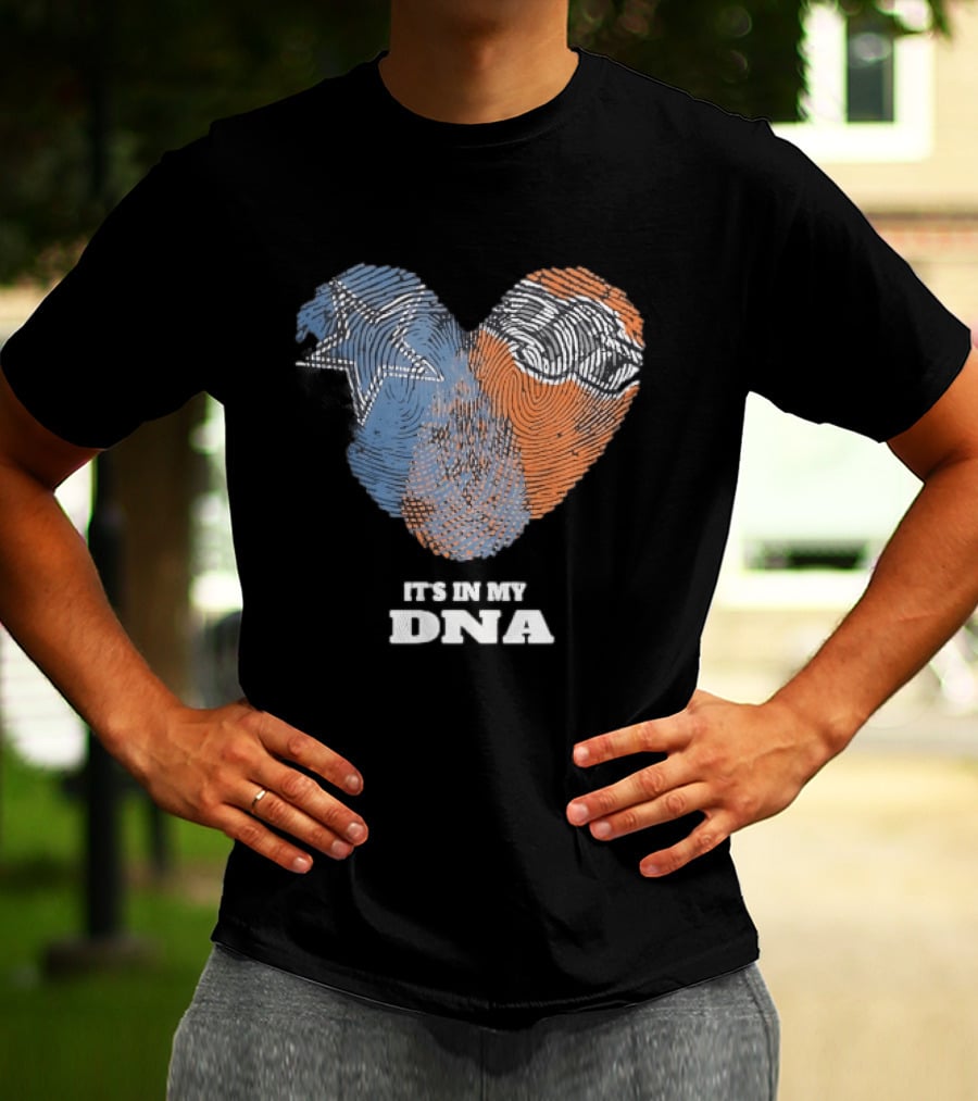Texas Longhorns It's In My DNA Fingerprint Heart T-Shirt