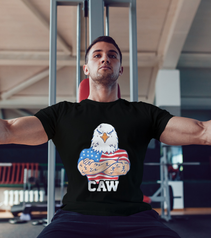 Pat McAfee Eagle Caw American Flag 4th Of July T-Shirt
