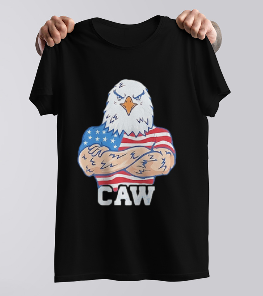 Pat McAfee Eagle Caw American Flag 4th Of July T-Shirt