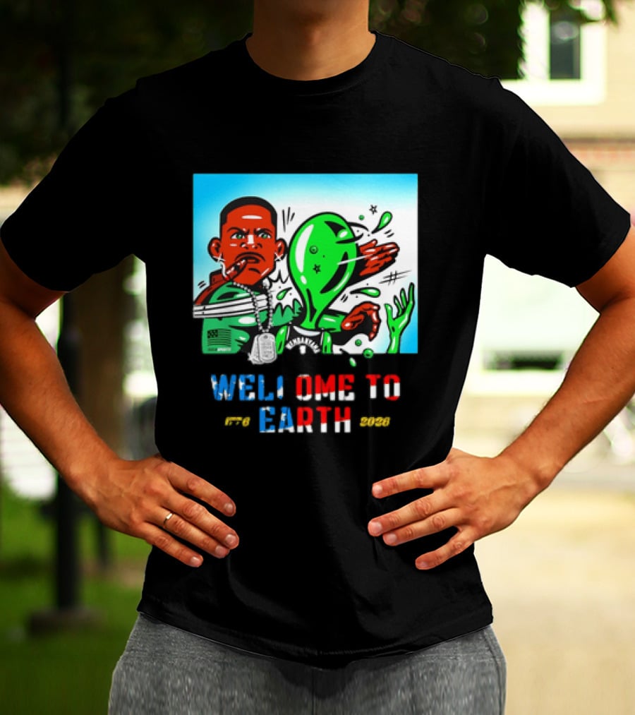 Victor Wembanyama San Antonio Spurs Welcome To Earth 1776 2026 T-Shirt