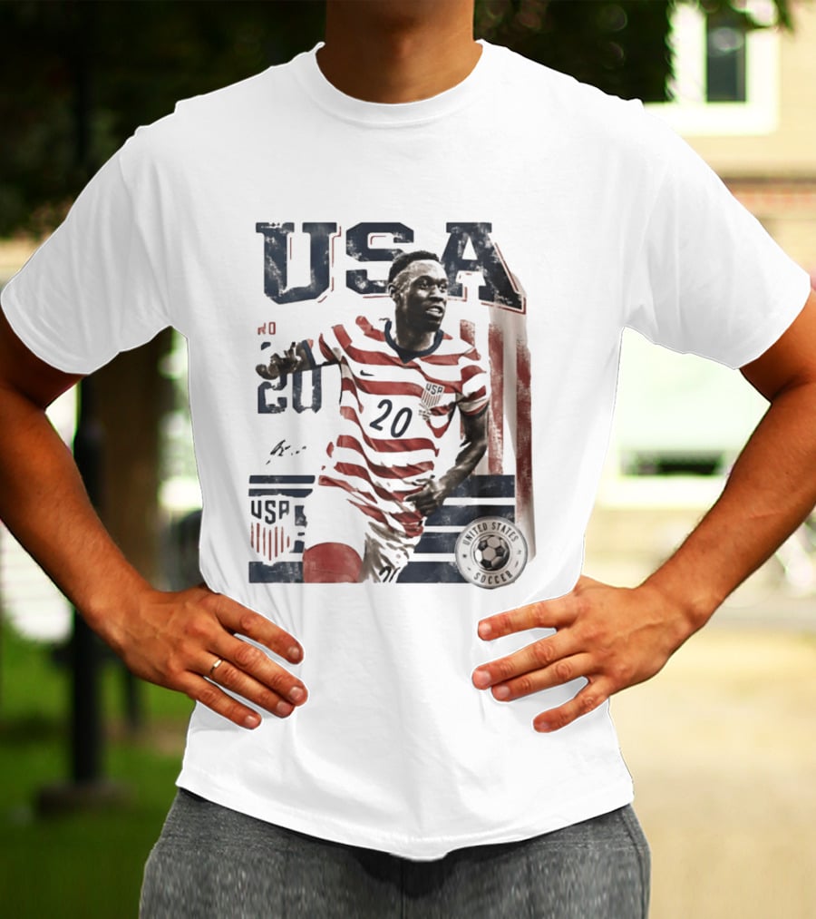 USA Soccer No. 20 United States Soccer Folarin Balogun T-Shirt