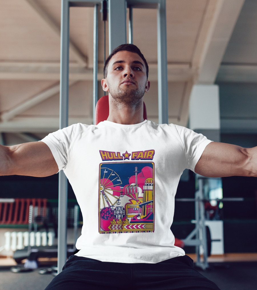 Hull Fair Ferris Wheel Carnival Rides And Helter Skelter T-Shirt