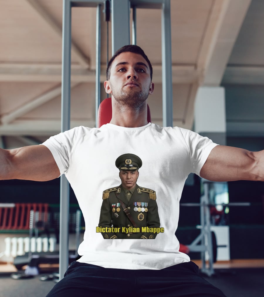 Kylian Mbappe France National Team Dictator Kylian Mbappe Military Uniform T-Shirt