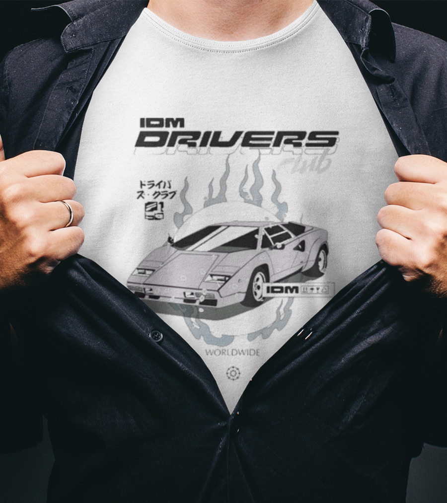 Top IDM Drivers Club 2025 Worldwide Racing Automotive Enthusiasts T-Shirt