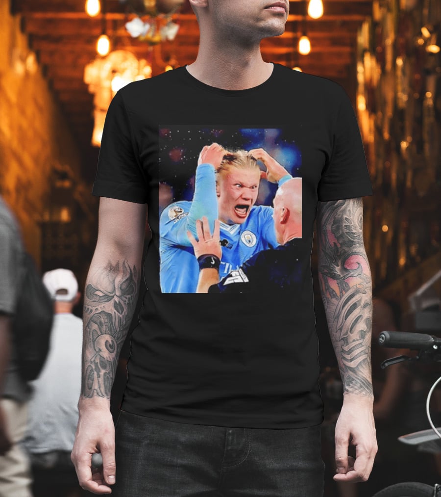 Erling Haaland Manchester City Emotional Reaction T-Shirt