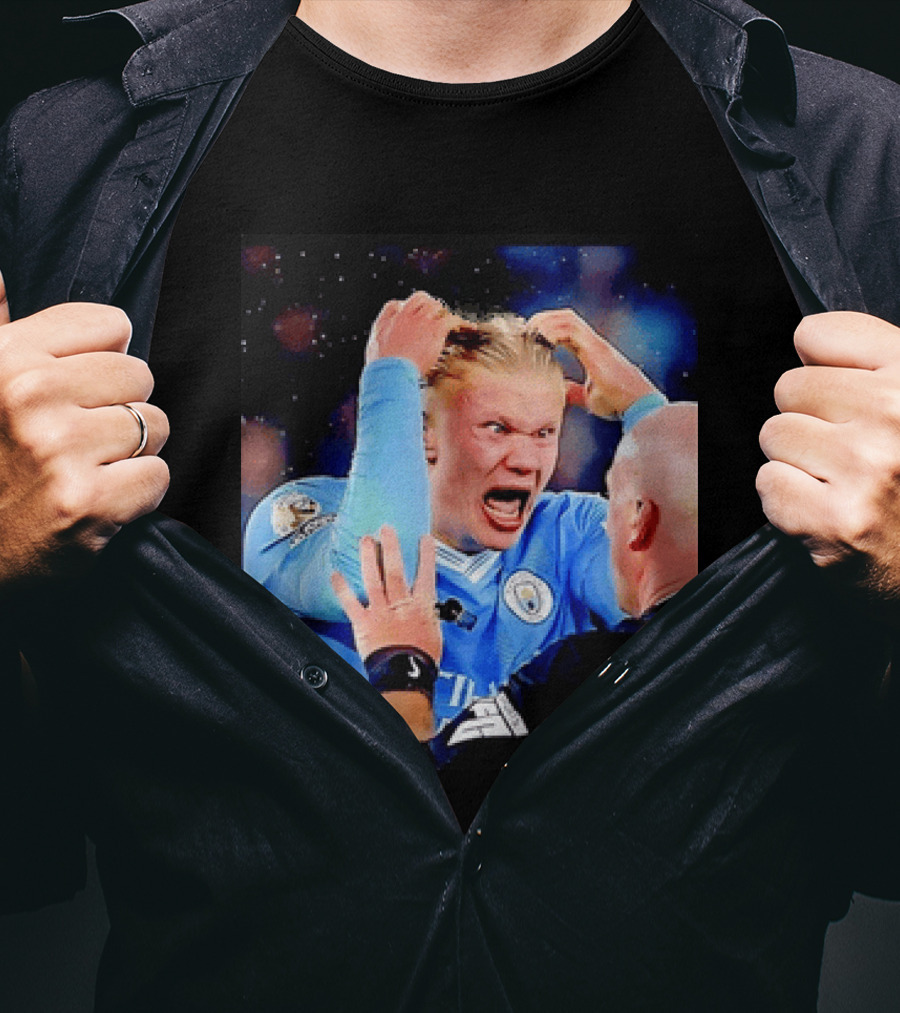 Erling Haaland Manchester City Emotional Reaction T-Shirt