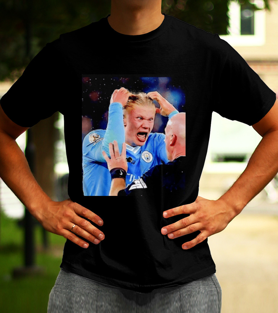 Erling Haaland Manchester City Emotional Reaction T-Shirt