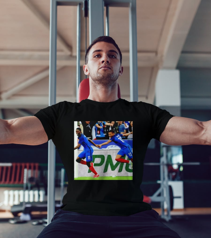 France National Team Kylian Mbappé Ousmane Dembélé Celebration T-Shirt